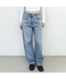 CURVED BALLON DENIM PANTS (PT-5746)