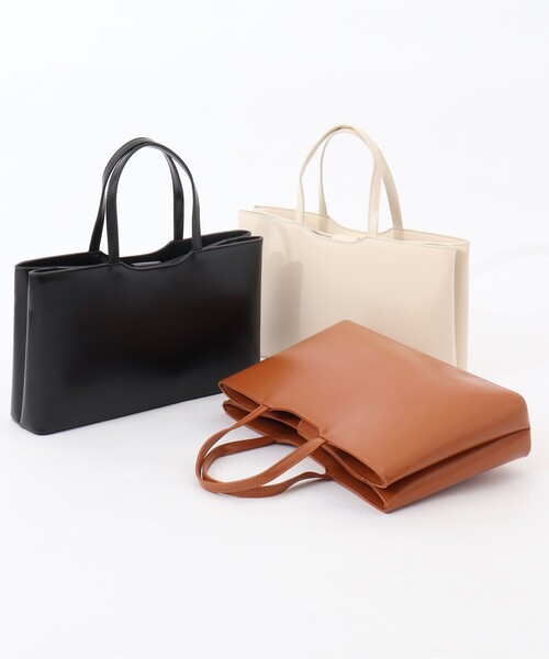 MAQWEL(マクウェル)の「【MAQWEL/マクウェル】スクエアハンドバッグ(トートバッグ・レディース・ブラック/ブラウン/オフホワイト・FREE)」の15枚目の写真