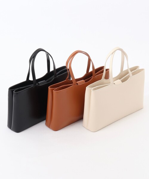 MAQWEL(マクウェル)の「【MAQWEL/マクウェル】スクエアハンドバッグ(トートバッグ・レディース・ブラック/ブラウン/オフホワイト・FREE)」の16枚目の写真