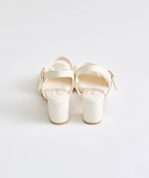 OLIVE des OLIVE(オリーブデオリーブ)の「シアギャザーリボンサンダル(サンダル・レディース・ブラック/アイボリー・MEDIUM/SMALL/LARGE)」の15枚目の写真