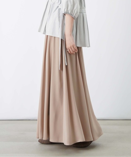 LUCA/LADY LUCK LUCA(ルカ/レディラックルカ)の「LC/LLL Wテレコボリュームスカート(スカート・レディース・ネイビー/ベージュ/ミント・FREE)」の4枚目の写真