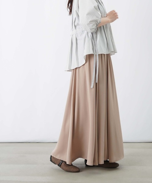 LUCA/LADY LUCK LUCA(ルカ/レディラックルカ)の「LC/LLL Wテレコボリュームスカート(スカート・レディース・ネイビー/ベージュ/ミント・FREE)」の8枚目の写真