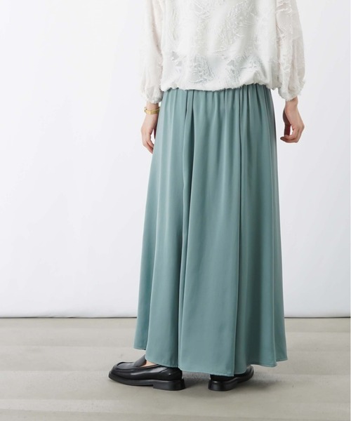 LUCA/LADY LUCK LUCA(ルカ/レディラックルカ)の「LC/LLL Wテレコボリュームスカート(スカート・レディース・ネイビー/ベージュ/ミント・FREE)」の14枚目の写真