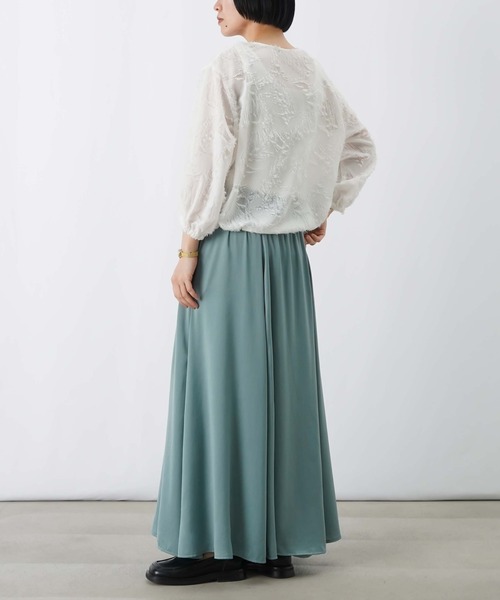 LUCA/LADY LUCK LUCA(ルカ/レディラックルカ)の「LC/LLL Wテレコボリュームスカート(スカート・レディース・ネイビー/ベージュ/ミント・FREE)」の15枚目の写真