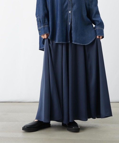 LUCA/LADY LUCK LUCA(ルカ/レディラックルカ)の「LC/LLL Wテレコボリュームスカート(スカート・レディース・ネイビー/ベージュ/ミント・FREE)」の18枚目の写真