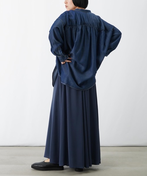 LUCA/LADY LUCK LUCA(ルカ/レディラックルカ)の「LC/LLL Wテレコボリュームスカート(スカート・レディース・ネイビー/ベージュ/ミント・FREE)」の21枚目の写真