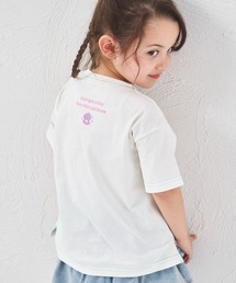 pairmanon（ペアマノン）の「【綿100%】ガールズ ワンポイント ストーリー刺繍 半袖Tシャツ（Tシャツ/カットソー）」