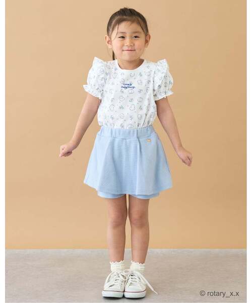 ともパン】パンツ付きフレアスカート【子供服】【キッズ】【女の子
