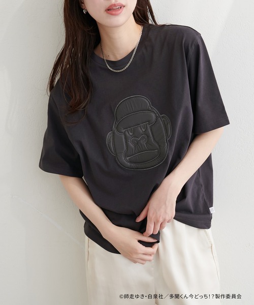 natural couture(ナチュラルクチュール)の「〈多聞くん今どっち!?コラボ〉アソートモチーフT(Tシャツ/カットソー・レディース・その他1/その他2/ブラック/オフホワイト・FREE)」の6枚目の写真