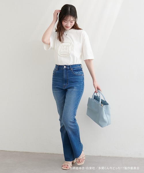 natural couture(ナチュラルクチュール)の「〈多聞くん今どっち!?コラボ〉アソートモチーフT(Tシャツ/カットソー・レディース・その他1/その他2/ブラック/オフホワイト・FREE)」の12枚目の写真