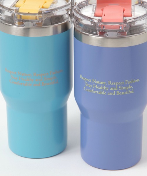 BAYFLOW（ベイフロー）の「[保冷・保温]BF TYPOストロー付きの2WAYステンレスタンブラー570ml（グラス/マグカップ/タンブラー・レディース・パープル/オレンジ/グリーン/ライトグレー/ホワイト・0）」の22枚目の写真