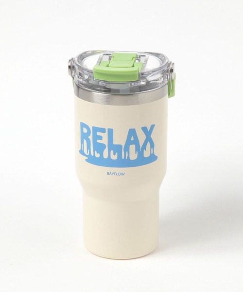 BAYFLOW（ベイフロー）の「[保冷・保温]BF TYPOストロー付きの2WAYステンレスタンブラー570ml（グラス/マグカップ/タンブラー・レディース・パープル/オレンジ/グリーン/ライトグレー/ホワイト・0）」の6枚目の写真