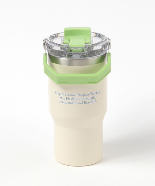 BAYFLOW（ベイフロー）の「[保冷・保温]BF TYPOストロー付きの2WAYステンレスタンブラー570ml（グラス/マグカップ/タンブラー・レディース・パープル/オレンジ/グリーン/ライトグレー/ホワイト・0）」の7枚目の写真