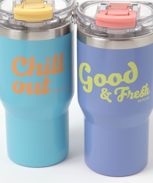 BAYFLOW（ベイフロー）の「[保冷・保温]BF TYPOストロー付きの2WAYステンレスタンブラー570ml（グラス/マグカップ/タンブラー・レディース・パープル/オレンジ/グリーン/ライトグレー/ホワイト・0）」の21枚目の写真