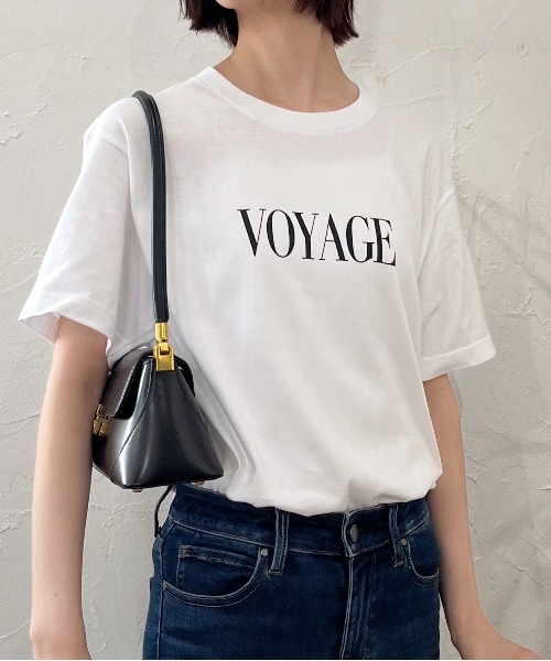 DOUBLE STEAL(ダブルスティール)の「シンプルロゴアソートプリント半袖Tシャツ(Tシャツ/カットソー・レディース・グリーン系その他/グリーン系その他2/ホワイト系その他/レッド/ブラック系その他2/ホワイト系その他2/ブラック系その他/グレー/アイボリー・LARGE/X-LARGE/MEDIUM/SMALL)」の4枚目の写真