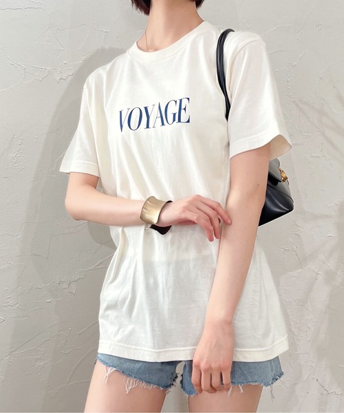DOUBLE STEAL(ダブルスティール)の「シンプルロゴアソートプリント半袖Tシャツ(Tシャツ/カットソー・レディース・グリーン系その他/グリーン系その他2/ホワイト系その他/レッド/ブラック系その他2/ホワイト系その他2/ブラック系その他/グレー/アイボリー・LARGE/X-LARGE/MEDIUM/SMALL)」の2枚目の写真