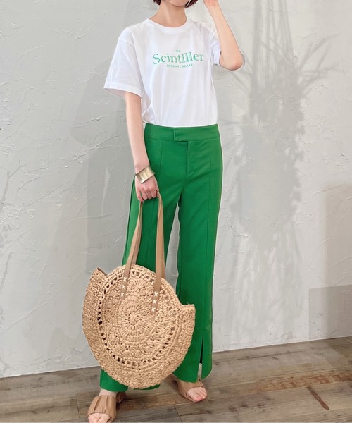 DOUBLE STEAL(ダブルスティール)の「シンプルロゴアソートプリント半袖Tシャツ(Tシャツ/カットソー・レディース・グリーン系その他/グリーン系その他2/ホワイト系その他/レッド/ブラック系その他2/ホワイト系その他2/ブラック系その他/グレー/アイボリー・LARGE/X-LARGE/MEDIUM/SMALL)」の10枚目の写真