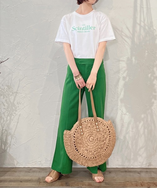 DOUBLE STEAL(ダブルスティール)の「シンプルロゴアソートプリント半袖Tシャツ(Tシャツ/カットソー・レディース・グリーン系その他/グリーン系その他2/ホワイト系その他/レッド/ブラック系その他2/ホワイト系その他2/ブラック系その他/グレー/アイボリー・LARGE/X-LARGE/MEDIUM/SMALL)」の11枚目の写真