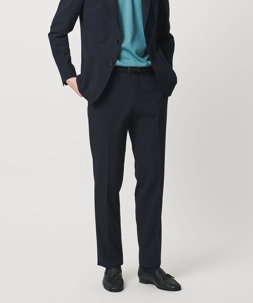 UNITED ARROWS（ユナイテッドアローズ）の「シアサッカー ノープリーツ スラックス COMFORT EASY‐MODEL ストレッチ（スラックス・メンズ・ダークブラウン/ネイビー・48/50/46）」の5枚目の写真