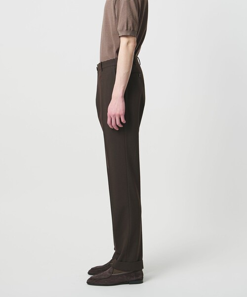 UNITED ARROWS（ユナイテッドアローズ）の「シアサッカー ノープリーツ スラックス COMFORT EASY‐MODEL ストレッチ（スラックス・メンズ・ダークブラウン/ネイビー・48/50/46）」の8枚目の写真