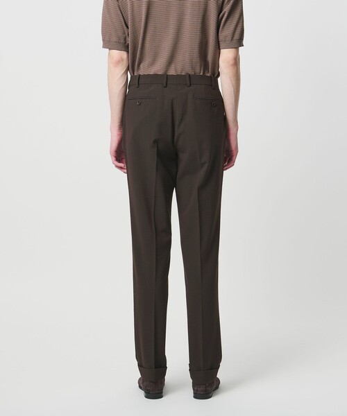 UNITED ARROWS（ユナイテッドアローズ）の「シアサッカー ノープリーツ スラックス COMFORT EASY‐MODEL ストレッチ（スラックス・メンズ・ダークブラウン/ネイビー・48/50/46）」の9枚目の写真