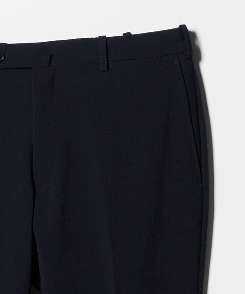 UNITED ARROWS（ユナイテッドアローズ）の「シアサッカー ノープリーツ スラックス COMFORT EASY‐MODEL ストレッチ（スラックス・メンズ・ダークブラウン/ネイビー・48/50/46）」の13枚目の写真