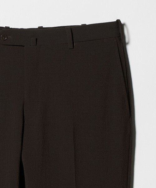 UNITED ARROWS（ユナイテッドアローズ）の「シアサッカー ノープリーツ スラックス COMFORT EASY‐MODEL ストレッチ（スラックス・メンズ・ダークブラウン/ネイビー・48/50/46）」の21枚目の写真