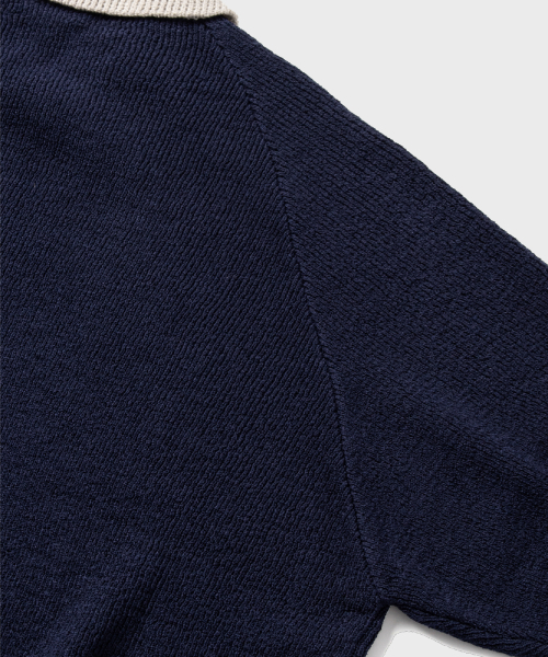 NONBLANK(ノンブランク)の「ラグランハーフスリーブカラー ニット_NAVY(ニット/セーター・レディース・その他・LARGE/MEDIUM/SMALL/X-LARGE)」の5枚目の写真