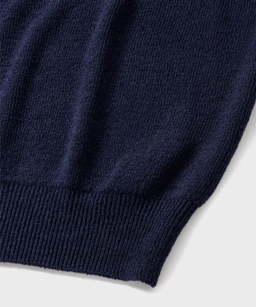 NONBLANK(ノンブランク)の「ラグランハーフスリーブカラー ニット_NAVY(ニット/セーター・レディース・その他・LARGE/MEDIUM/SMALL/X-LARGE)」の6枚目の写真