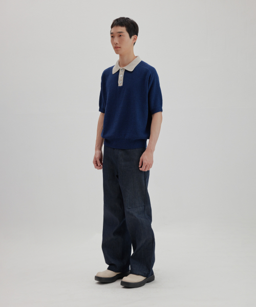 NONBLANK(ノンブランク)の「ラグランハーフスリーブカラー ニット_NAVY(ニット/セーター・レディース・その他・LARGE/MEDIUM/SMALL/X-LARGE)」の13枚目の写真