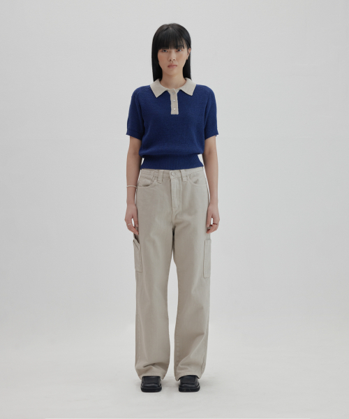 NONBLANK(ノンブランク)の「ラグランハーフスリーブカラー ニット_NAVY(ニット/セーター・レディース・その他・LARGE/MEDIUM/SMALL/X-LARGE)」の16枚目の写真