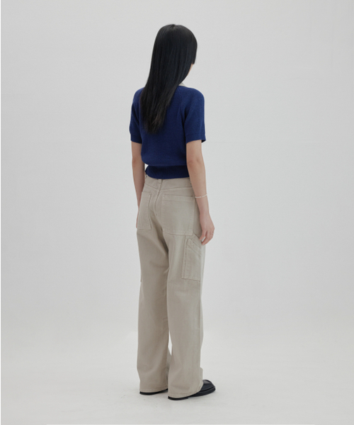 NONBLANK(ノンブランク)の「ラグランハーフスリーブカラー ニット_NAVY(ニット/セーター・レディース・その他・LARGE/MEDIUM/SMALL/X-LARGE)」の19枚目の写真