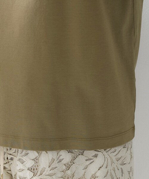 UNTITLED(アンタイトル)の「【UV/接触冷感/消臭/抗菌防臭】ベーシックTシャツ(Tシャツ/カットソー・レディース・ホワイト/ナチュラル/カーキ・02/01/00/50/48/44/04/03)」の22枚目の写真