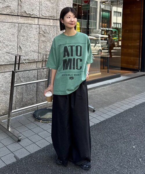 CIAOPANIC TYPY（チャオパニックティピー）の「【ユニセックス】【プラスサイズあり】【SWITCH RECORD】ヴィンテージフェードツアーTee（Tシャツ/カットソー・レディース・ホワイト/グリーン/ブラック/グレー・XX-LARGE/LARGE/MEDIUM）」の6枚目の写真