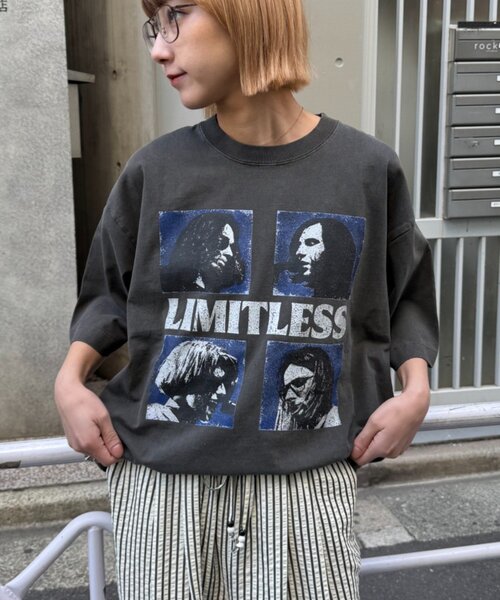 CIAOPANIC TYPY（チャオパニックティピー）の「【ユニセックス】【プラスサイズあり】【SWITCH RECORD】ヴィンテージフェードツアーTee（Tシャツ/カットソー・レディース・ホワイト/グリーン/ブラック/グレー・XX-LARGE/LARGE/MEDIUM）」の12枚目の写真