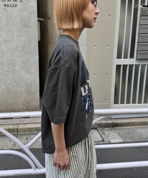 CIAOPANIC TYPY（チャオパニックティピー）の「【ユニセックス】【プラスサイズあり】【SWITCH RECORD】ヴィンテージフェードツアーTee（Tシャツ/カットソー・レディース・ホワイト/グリーン/ブラック/グレー・XX-LARGE/LARGE/MEDIUM）」の14枚目の写真