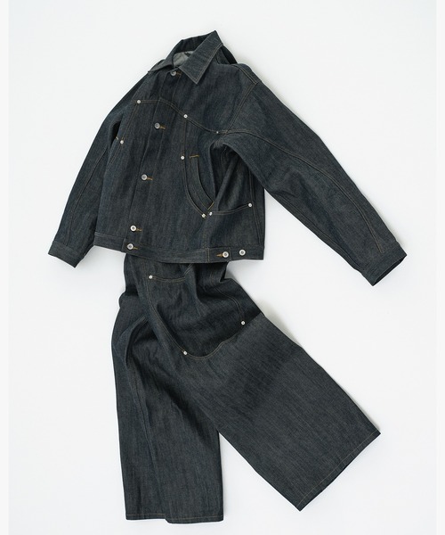 GOAT ESSENCE（ゴートエッセンス）の「DENIM JACKET（デニムジャケット・メンズ・ネイビー・2/1）」の2枚目の写真