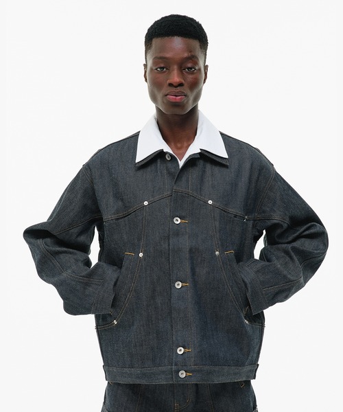 GOAT ESSENCE（ゴートエッセンス）の「DENIM JACKET（デニムジャケット・メンズ・ネイビー・2/1）」の5枚目の写真
