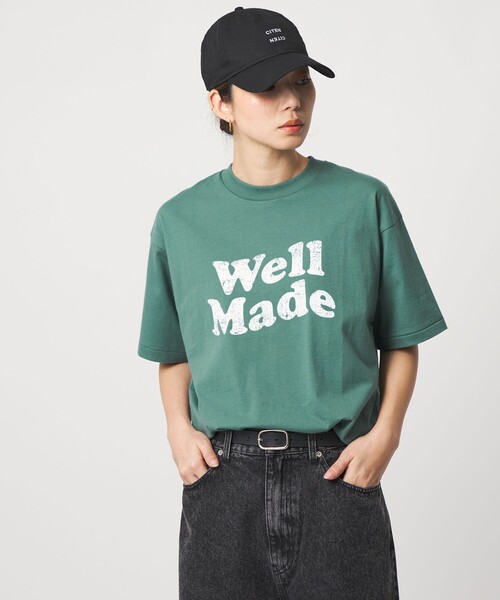 CITEN(シテン)の「<CITEN>WELL MADEプリントT(Tシャツ/カットソー・レディース・ケリーグリーン/グレー系/イエロー・FREE)」の8枚目の写真