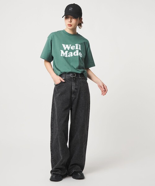 CITEN(シテン)の「<CITEN>WELL MADEプリントT(Tシャツ/カットソー・レディース・ケリーグリーン/グレー系/イエロー・FREE)」の9枚目の写真