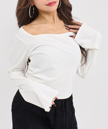 ANAP | フレアスリーブスクエア ロングスリーブトップス(Tシャツ/カットソー)