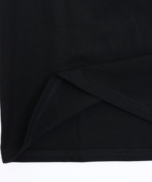 ANAP(アナップ)の「フレアスリーブスクエア ロングスリーブトップス(Tシャツ/カットソー・レディース・ホワイト/ブラック/クリア/ホワイト×ブラック・F)」の14枚目の写真