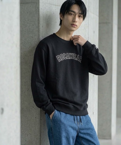 ROCAWEAR(ロカウェア)の「ROCAWEAR/ロカウェア COLLEGESWEAT SHIRT(CN)(スウェット・メンズ・グレー/ブラック・XX-LARGE/X-LARGE/LARGE/MEDIUM/SMALL)」の2枚目の写真