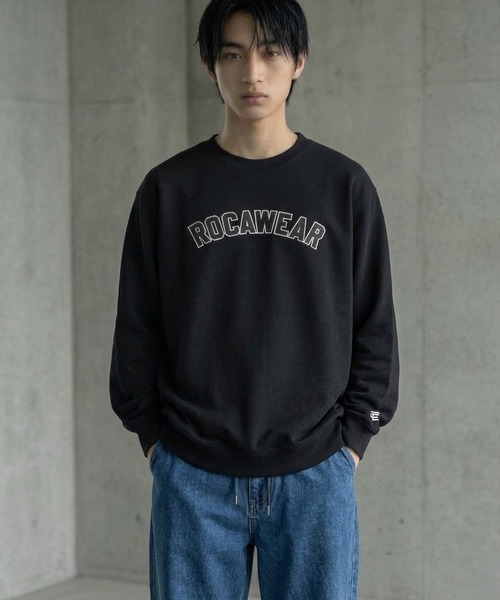 ROCAWEAR(ロカウェア)の「ROCAWEAR/ロカウェア COLLEGESWEAT SHIRT(CN)(スウェット・メンズ・グレー/ブラック・XX-LARGE/X-LARGE/LARGE/MEDIUM/SMALL)」の5枚目の写真