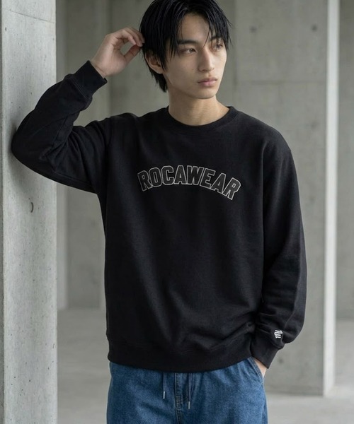 ROCAWEAR(ロカウェア)の「ROCAWEAR/ロカウェア COLLEGESWEAT SHIRT(CN)(スウェット・メンズ・グレー/ブラック・XX-LARGE/X-LARGE/LARGE/MEDIUM/SMALL)」の7枚目の写真