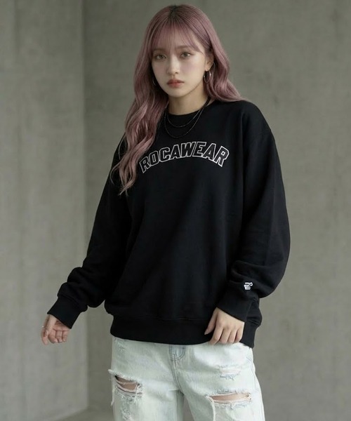 ROCAWEAR(ロカウェア)の「ROCAWEAR/ロカウェア COLLEGESWEAT SHIRT(CN)(スウェット・メンズ・グレー/ブラック・XX-LARGE/X-LARGE/LARGE/MEDIUM/SMALL)」の9枚目の写真
