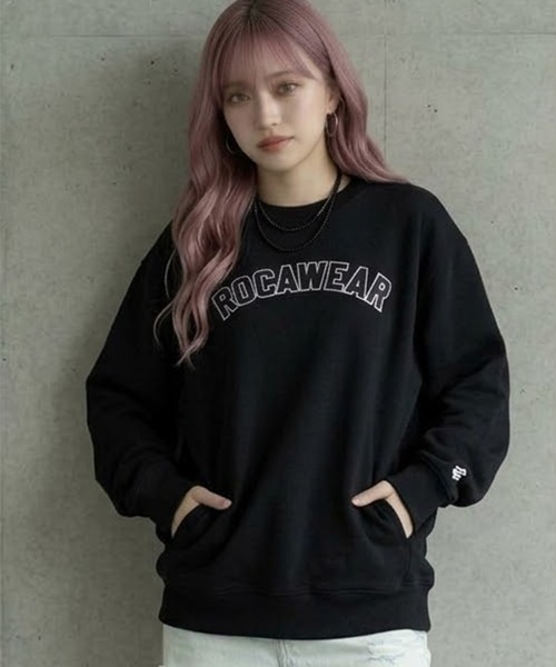 ROCAWEAR(ロカウェア)の「ROCAWEAR/ロカウェア COLLEGESWEAT SHIRT(CN)(スウェット・メンズ・グレー/ブラック・XX-LARGE/X-LARGE/LARGE/MEDIUM/SMALL)」の10枚目の写真