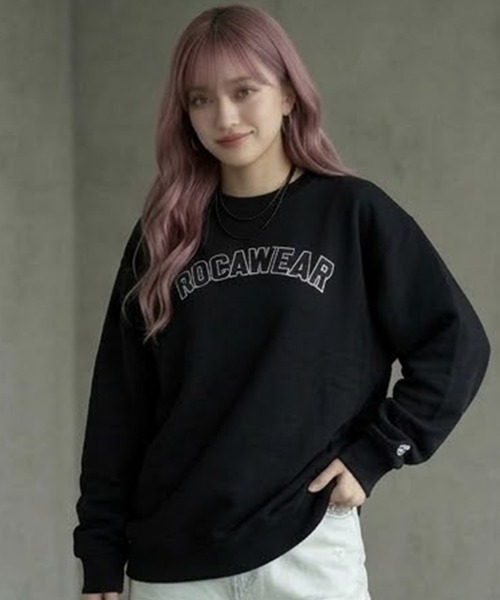 ROCAWEAR(ロカウェア)の「ROCAWEAR/ロカウェア COLLEGESWEAT SHIRT(CN)(スウェット・メンズ・グレー/ブラック・XX-LARGE/X-LARGE/LARGE/MEDIUM/SMALL)」の11枚目の写真