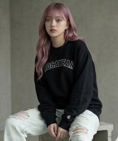 ROCAWEAR(ロカウェア)の「ROCAWEAR/ロカウェア COLLEGESWEAT SHIRT(CN)(スウェット・メンズ・グレー/ブラック・XX-LARGE/X-LARGE/LARGE/MEDIUM/SMALL)」の12枚目の写真