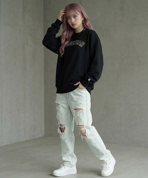 ROCAWEAR(ロカウェア)の「ROCAWEAR/ロカウェア COLLEGESWEAT SHIRT(CN)(スウェット・メンズ・グレー/ブラック・XX-LARGE/X-LARGE/LARGE/MEDIUM/SMALL)」の13枚目の写真